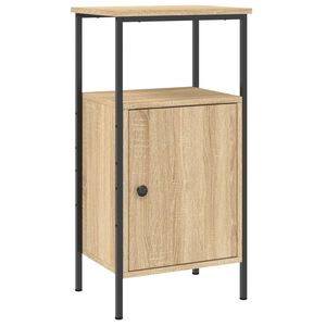 vidaXL Mesita de noche madera de ingenier&iacute;a roble Sonoma 41x31x80 cm
