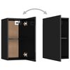 vidaXL Mueble de TV madera contrachapada negro brillante 30,5x30x60cm