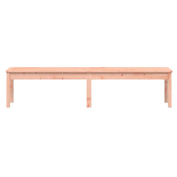 vidaXL Banco de jardín 2 plazas madera maciza Douglas 203,5x44x45 cm