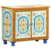vidaXL Aparador de madera maciza de mango pintado a mano 70x35x60 cm