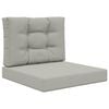 vidaXL Coj&iacute;n para sof&aacute; de exterior Poli&eacute;ster Gris 60 x 60 cm
