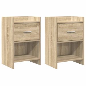 vidaXL Mesas de noche 2 pcs Roble Sonoma 40 x 30 x 60 cm