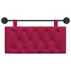 vidaXL Cabecera Colgante Rojo vino 100 x 55 x 7 cm Terciopelo