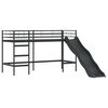 vidaXL Estructura de litera para ni&ntilde;os Negro 74,5 x 190 cm Metal