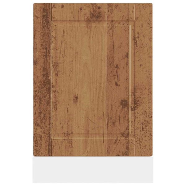 vidaXL Panel para lavavajillas Porto madera contrachapada madera vieja