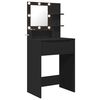 vidaXL Mesas de tocador de dormitorio Negro 80 x 39,6 x 135 cm