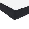 vidaXL Cama box spring con colch&oacute;n y LED terciopelo negro 100x210 cm