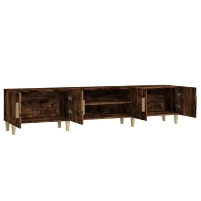 vidaXL Mueble para TV madera contrachapada roble ahumado 180x31,5x40cm