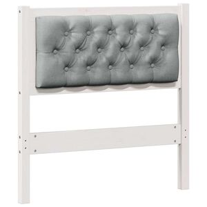 vidaXL Cabecero Otro y gris claro 80 cm Madera maciza de pino