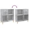 vidaXL Mueble discos madera contrachapada gris hormig&oacute;n 84,5x38x89 cm