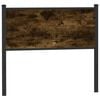 vidaXL Cabecero de repuesto de madera de ingenier&iacute;a y acero roble ahumado 107 cm