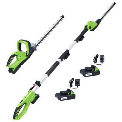 vidaXL Set de herramientas eléctricas de jardín sin cable 2 piezas