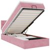 vidaXL Estructura de cama otomana colch&oacute;n terciopelo rosa 100x200cm
