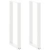 vidaXL Patas de mesa de bar en forma de U 2 uds blanco 40x(110-111) cm