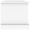 vidaXL Caja de almacenaje de madera de ingenier&iacute;a blanca 70x40x38 cm