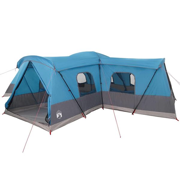 vidaXL Tienda con techo con almacenamiento Azul 680 x 510 x 210 cm