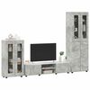 vidaXL Conjunto de mueble de TV con caj&oacute;n FLORIN Gris Concreto