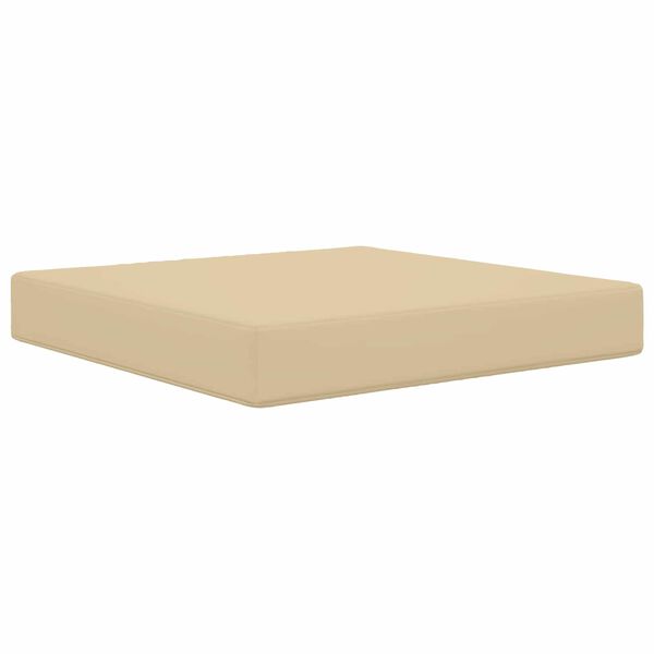 vidaXL Coj&iacute;n para sof&aacute; de exterior Beige 60 x 60 x 8 cm Poli&eacute;ster