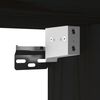 vidaXL Armario de pared de madera maciza de pino negro 60x30x35 cm