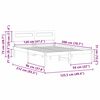 vidaXL Estructura de cama con cabecera Marr&oacute;n cera 120 x 200 cm