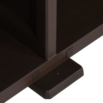 vidaXL Armario de plástico diseño de madera marrón 79x43x85,5 cm
