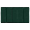 vidaXL Cabecero de cama acolchado Hanko terciopelo verde oscuro 80 cm