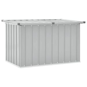 vidaXL Caja de almacenaje para jard&iacute;n gris 109x67x65 cm