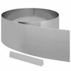 vidaXL Borde de C&eacute;sped 450 x 25 cm Acero Galvanizado Plateado