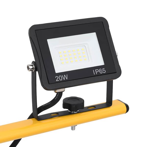 vidaXL Foco LED con trípode 2x20 W blanco frío