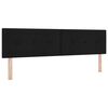 vidaXL Cama tipo Box Spring con colch&oacute;n Negro 180 x 200 cm tela