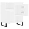 vidaXL Aparador de madera contrachapada blanco 60x35x70 cm