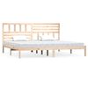 vidaXL Estructura de cama sin colch&oacute;n madera maciza de pino 200x200 cm