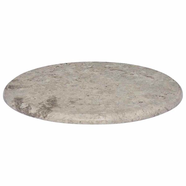 vidaXL Tablero para mesa m&aacute;rmol gris &Oslash;50x2,5 cm
