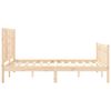 vidaXL Estructura de cama sin colch&oacute;n madera de pino maciza 120x200 cm