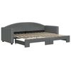 vidaXL Sof&aacute; cama nido tela gris oscuro 80x200 cm