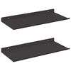 vidaXL Estante flotante 2 pcs Negro 40 x 17,5 x 2,5 cm Acero