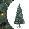 vidaXL &Aacute;rbol de Navidad artificial preiluminado con set de bolas Verde