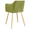 vidaXL Sillas de comedor 4 unidades terciopelo verde claro