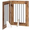 vidaXL Puerta para perros plegable con soportes 2 pcs 120,5 cm