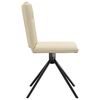 vidaXL Sillas de comedor 2 unidades tela color crema