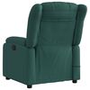 vidaXL Sill&oacute;n de masaje reclinable de tela verde oscuro