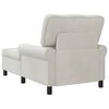 vidaXL Sill&oacute;n reclinable con coj&iacute;n Crema 91 x 157 x 91 cm Terciopelo