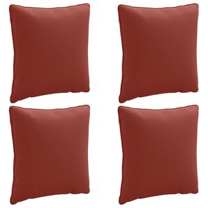 vidaXL Cojines de Respaldo de 4 Piezas PUTTEN 4 pcs 100% Poli&eacute;ster
