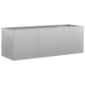 vidaXL Jardinera 120x40x40 cm de acero galvanizado