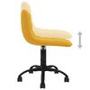 vidaXL Sillas de comedor giratorias 2 uds terciopelo amarillo mostaza