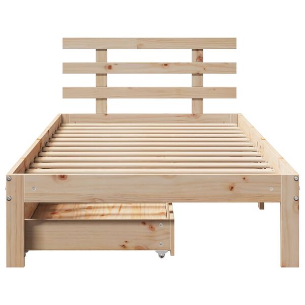 vidaXL Estructura cama con cajones madera maciza pino 100x200 cm