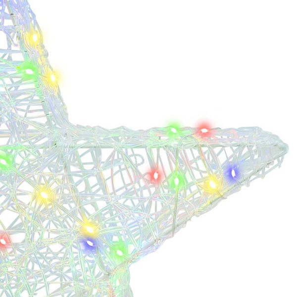 vidaXL Estrella 3D con 50 LED Multicolor 55 x 53.5 x 10 cm Acrílico