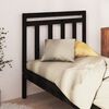 vidaXL Cabecero de cama madera maciza de pino negro 106x4x100 cm