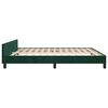 vidaXL Estructura cama sin colchón terciopelo verde oscuro 180x200 cm