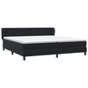 vidaXL Cama box spring con colchones terciopelo negro 180x210 cm